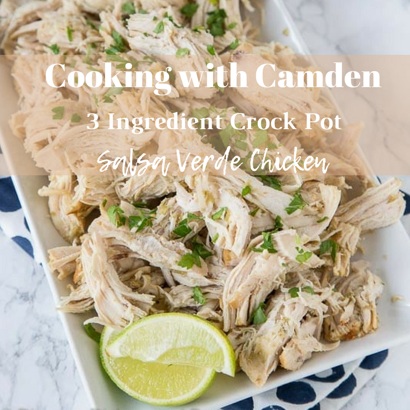 3 Ingredient Crock Pot Salsa Verde Chicken | camdenliving.com | Guest ...