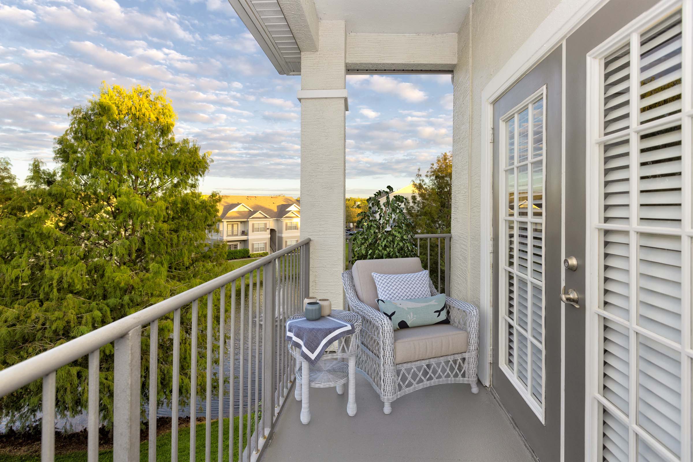 Relaxing private balcony