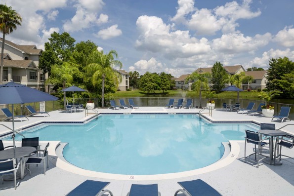 One of two swimming pools