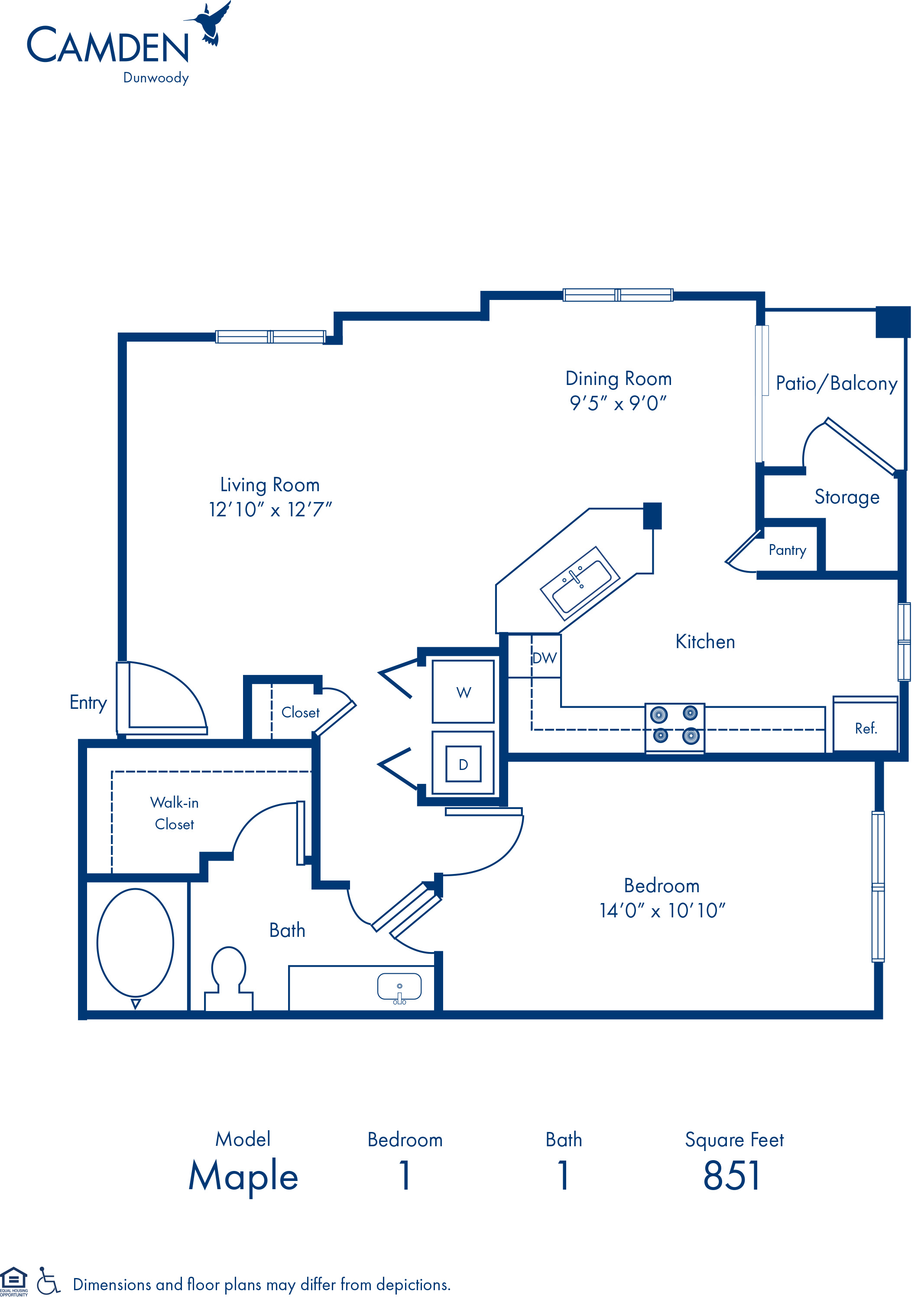 Maple floor plan