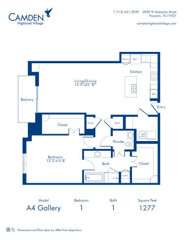 camden-highland-village-apartments-houston-texas-floor-plan-A4-Gallery-one-bedroom-one-bath