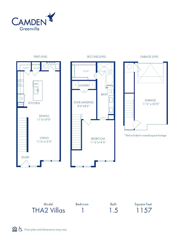 camden-greenville - floor plans - THA2 VILLAS