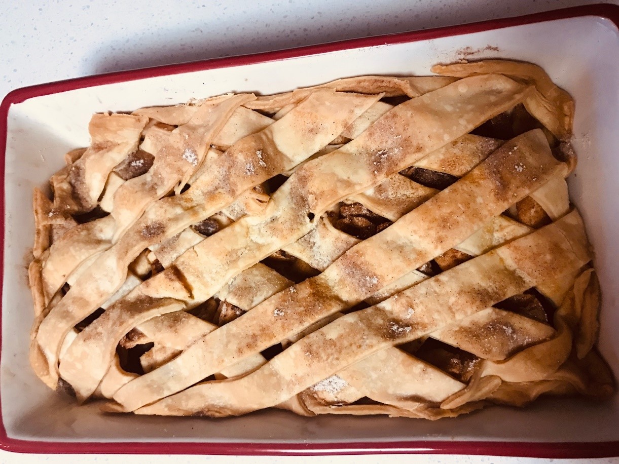 Fresh baked apple pie!