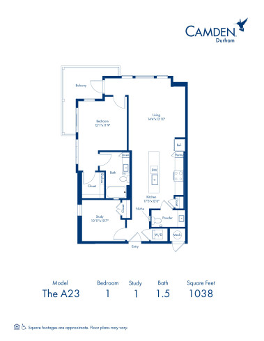 Camden Durham - Floor plans - A23