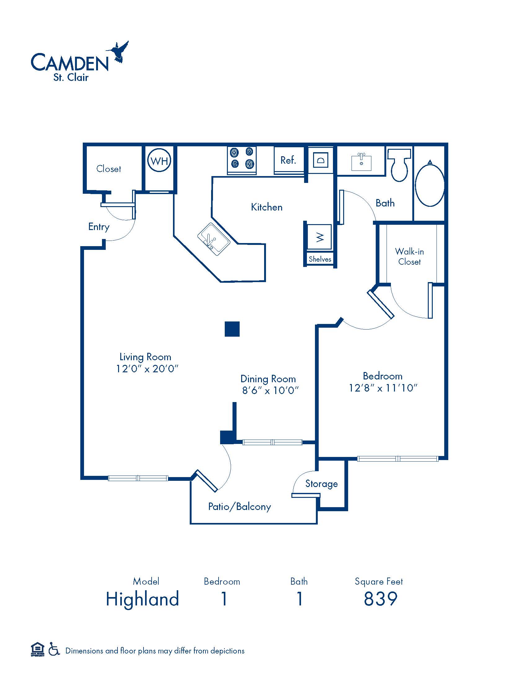 Highland floor plan