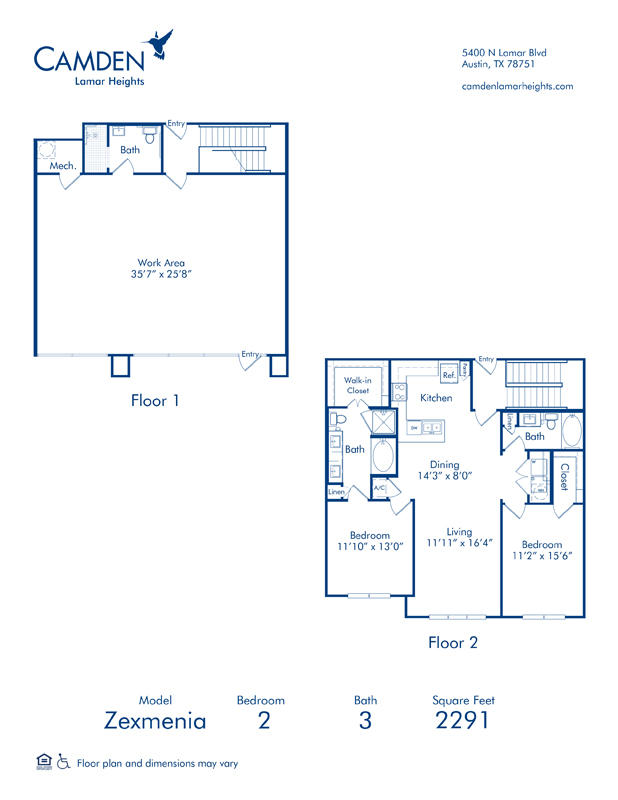 Apt 2011, Live/Work Zexmania at Camden Lamar Heights