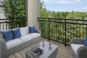 Spacious outdoor balcony 