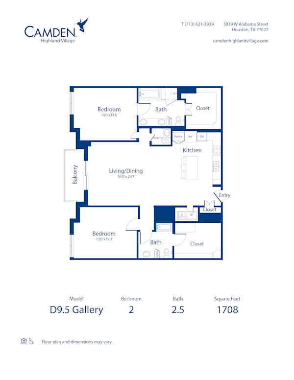 The D9.5 Gallery at Camden Highland Village apartments in Houston, TX