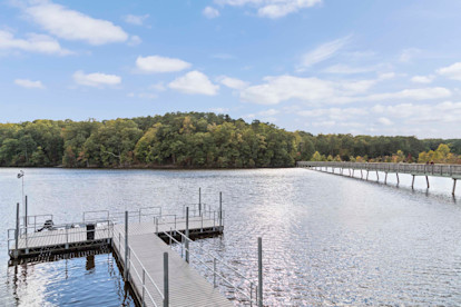 Camden Asbury Village Apartments Raleigh NC Neighborhood Lake Johnson Park Deck