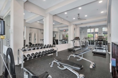 Fitness center with weights and cardio machines 
