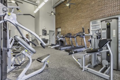Fitness center with cardio and strenth equipment