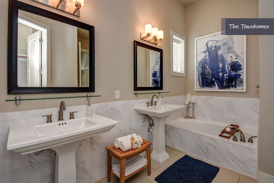 Townhome bathroom at Highland Village