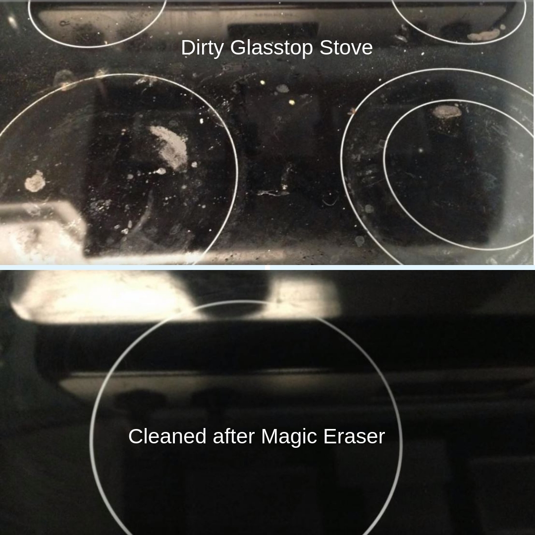 Stupidly used a magic eraser on kitchen countertop. How to fix