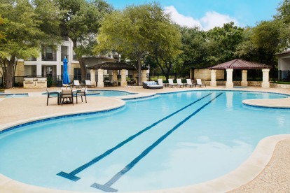 Resort-style pool with lap lanes at Camden Stoneleigh