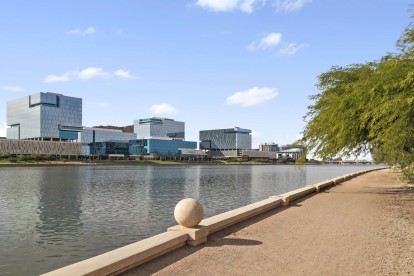 Tempe Town Lake Walking Path in Arizona 