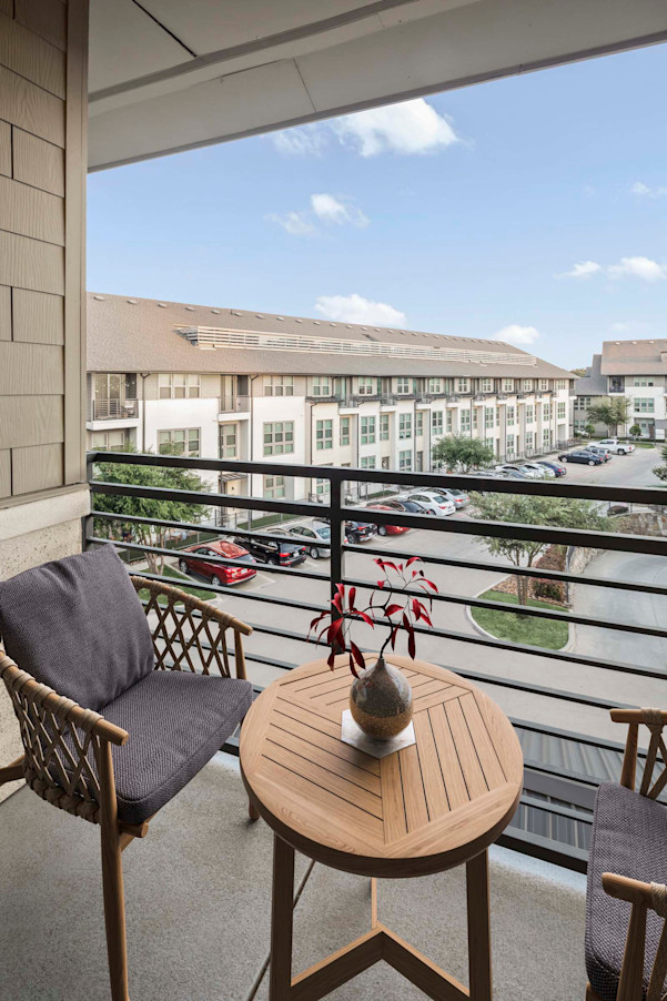 Villas private balcony at Camden Greenville