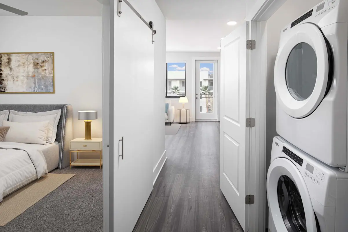 In-home laundry area at Camden North End.