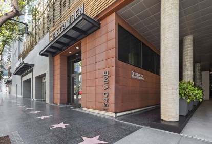 the camden apartments hollywood ca leasing office entrance walk of stars
