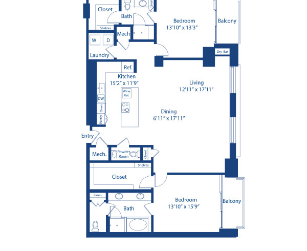 B6 Blueprint at Camden Downtown apartments in Downtown Houston, TX
