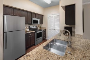 Modern-style kitchen at Camden Farmers Market in Dallas, Tx