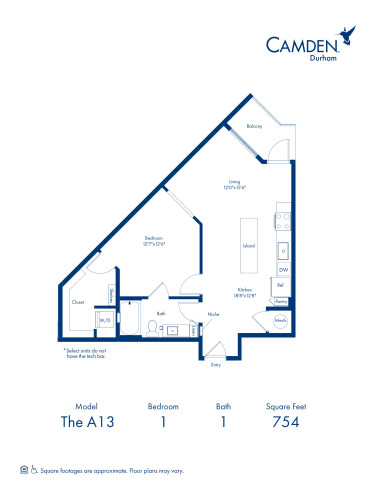 Camden Durham - Floor plans - A13