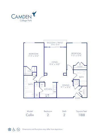 camden-college-park-apartments-college-park-maryland-floor-plan-Collin - 1188 sf