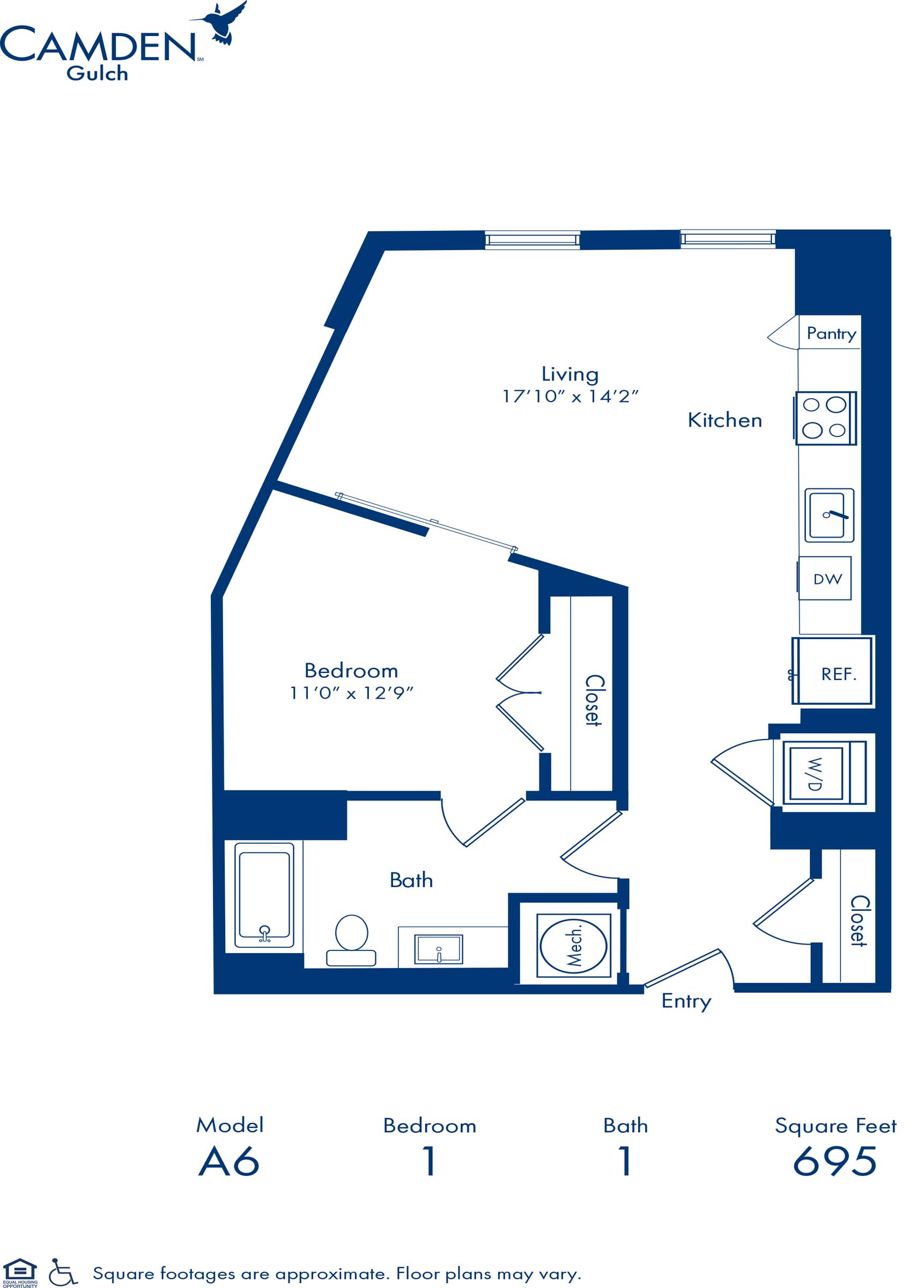 A6 floor plan