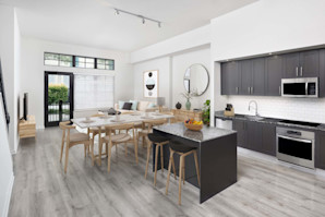 Townhome floor plan at Camden Central high-rise apartments in St. Petersburg, FL