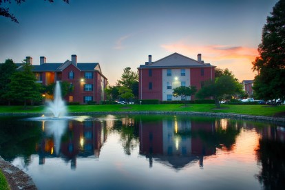 Lake views at Camden Holly Springs Apartments in Houston, TX