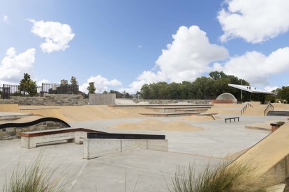 Skate park near community
