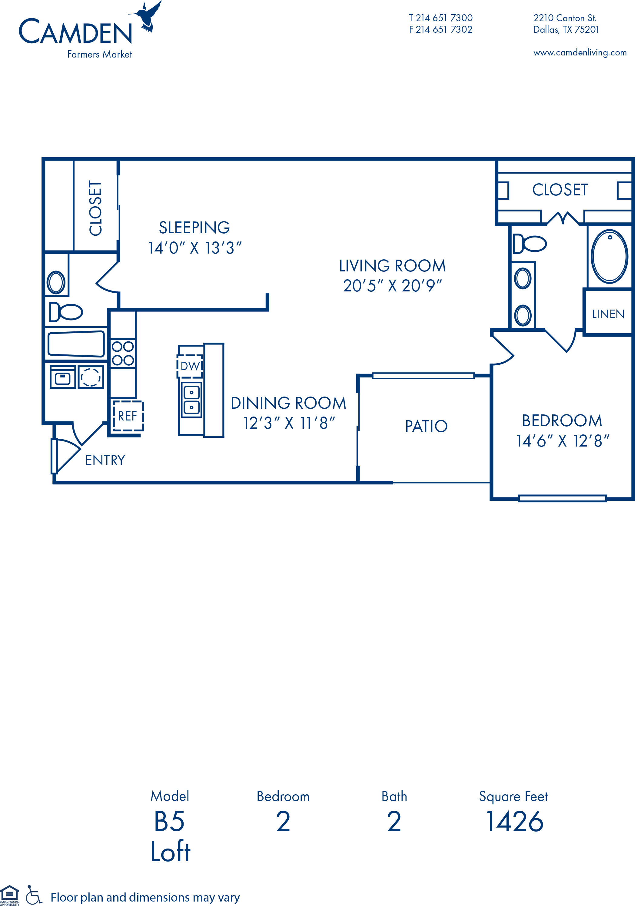 23 - 23437, B5 - Loft at Camden Farmers Market | camdenliving.com