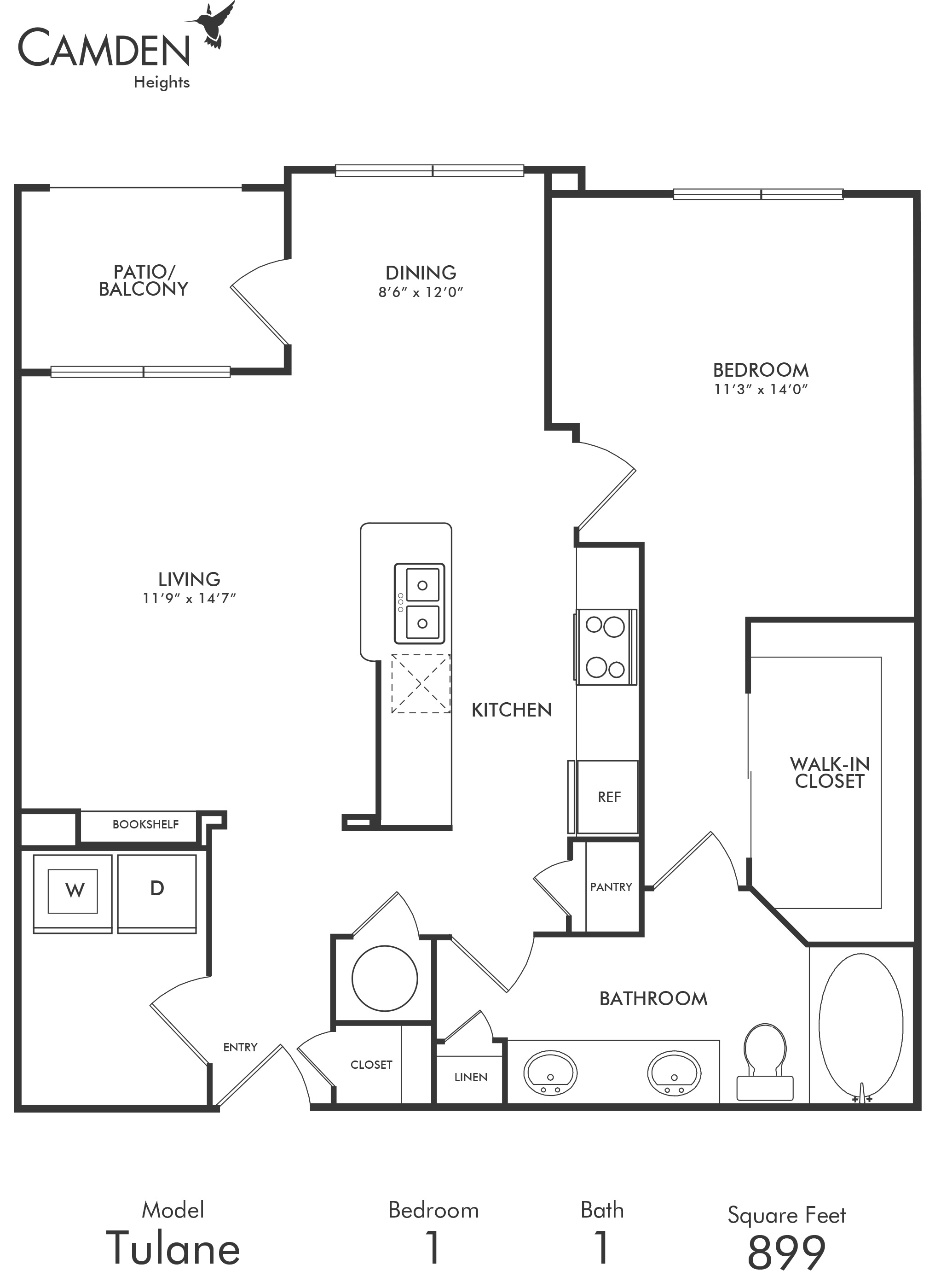 The Tulane floor plan