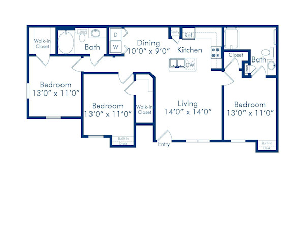 camden-brushy-creek-apartments-austin-texas-floor-plan-Goldenrod-A