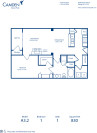 Blueprint of A3.2 Floor Plan, 1 Bedroom and 1 Bathroom at Camden Manor Park Apartments in Raleigh, NC