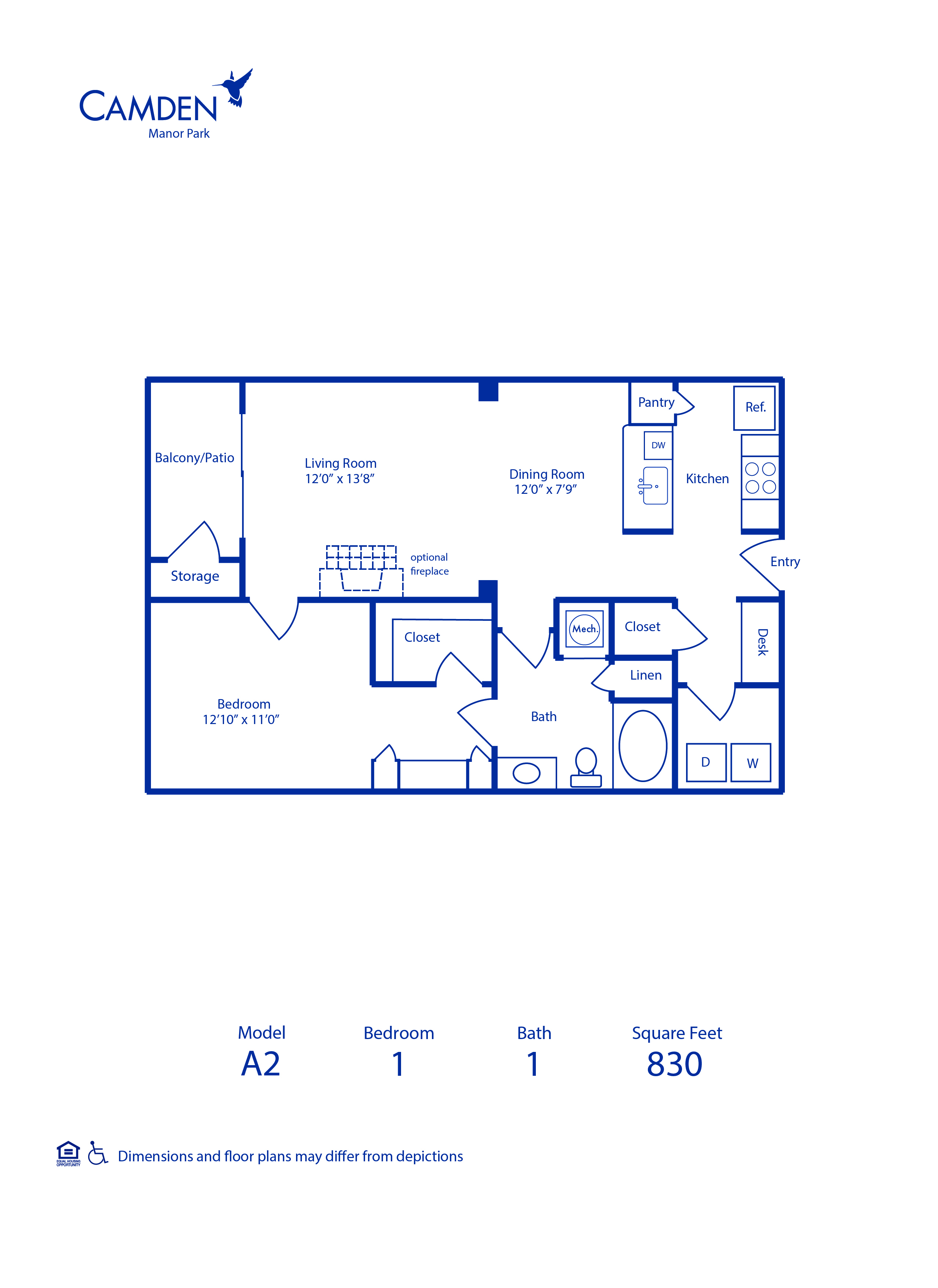 A2 floor plan