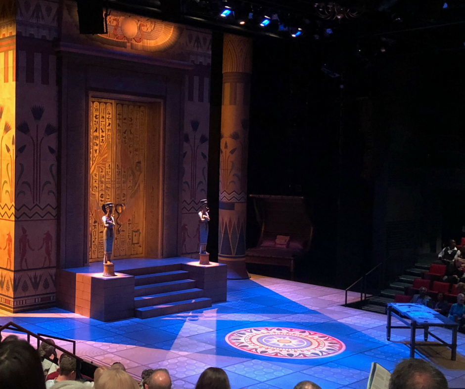 Photo courtesy of Photo taken before the performance of Cleo at Alley Theatre in Houston, TX.