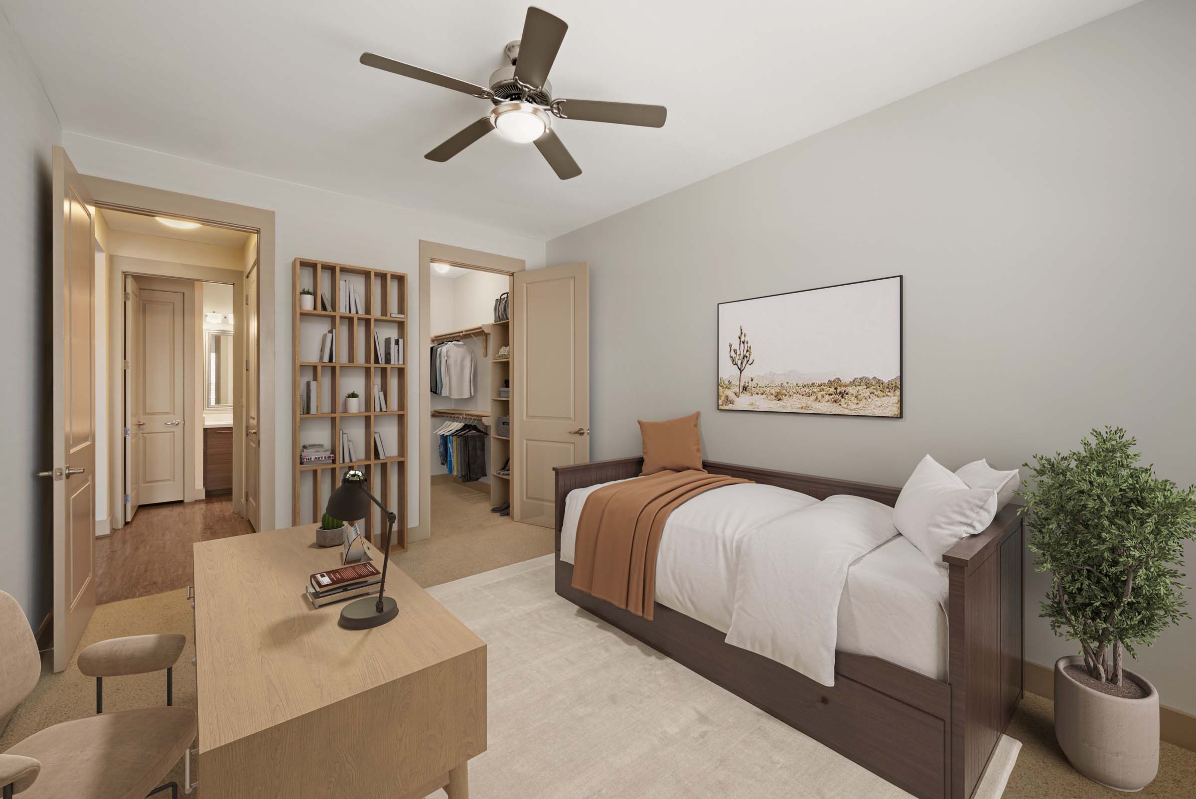 Bedroom or flex space for home office