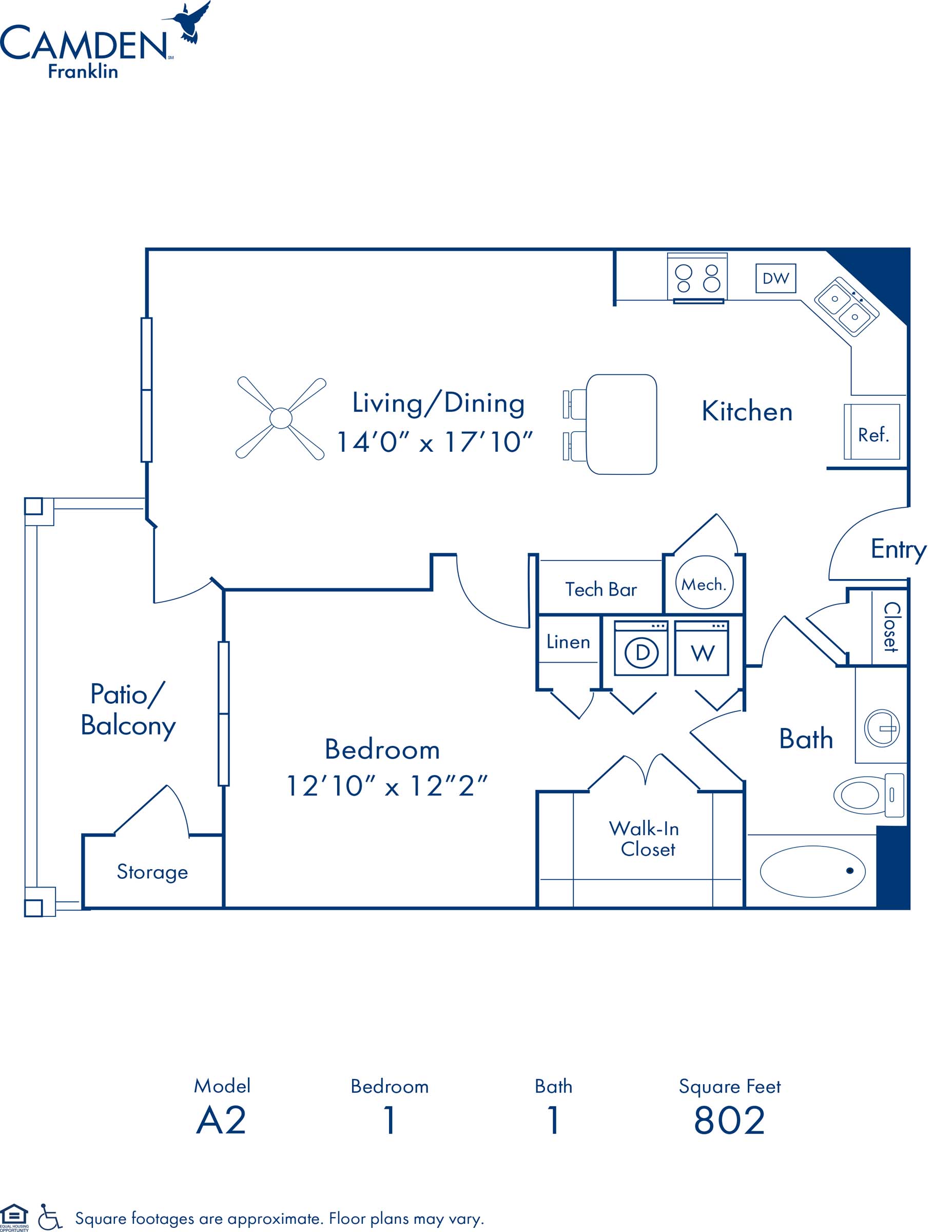 A2 floor plan