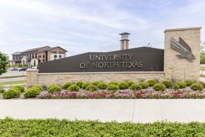 University of North Texas Frisco campus near Camden Panther Creek apartments in Frisco, TX