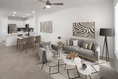 open concept floor plans at Camden Northpointe Apartments in Tomball, Tx