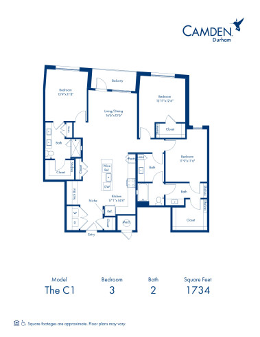 Camden Durham - Floor plans - C1