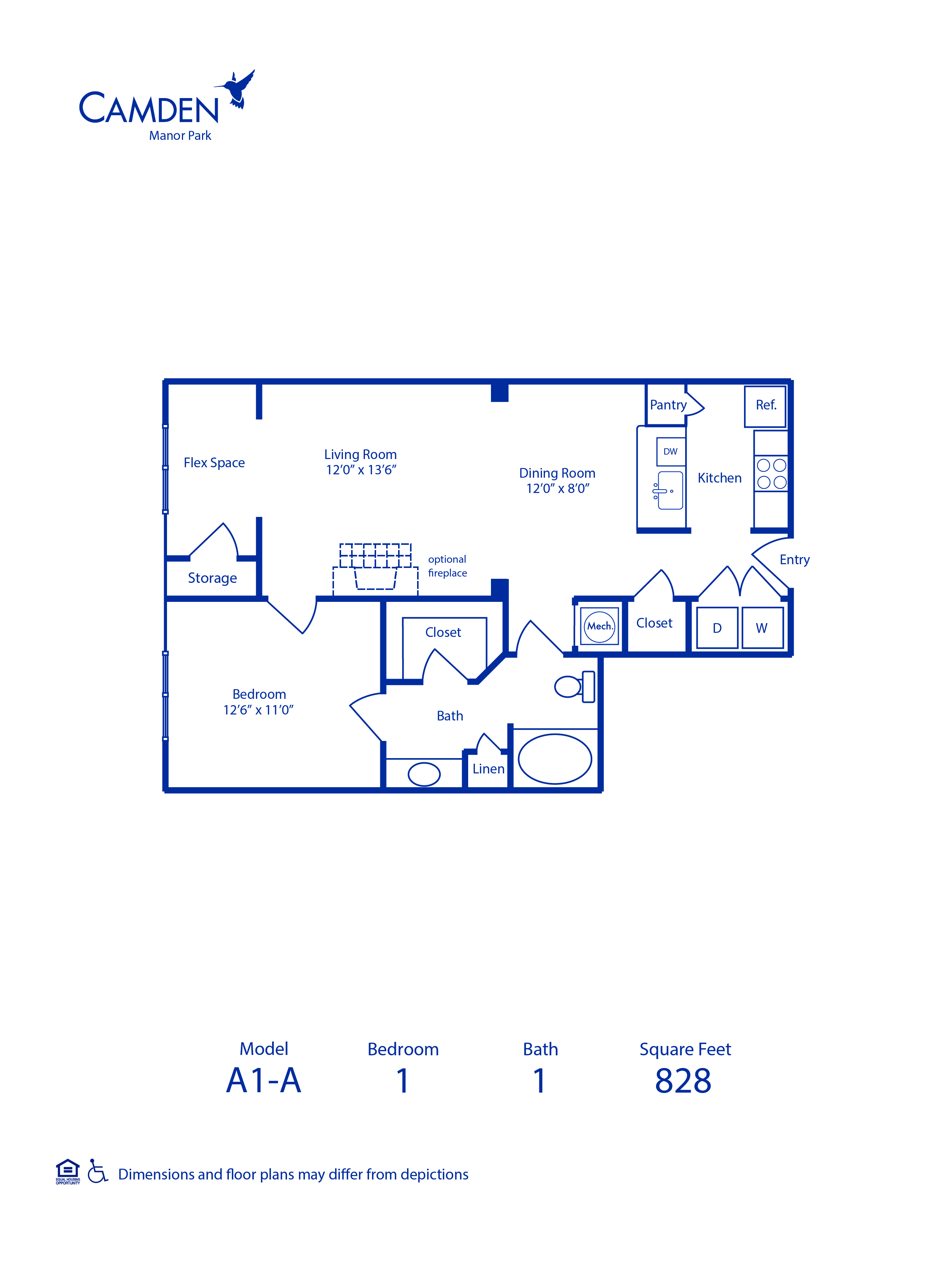 A1-A floor plan