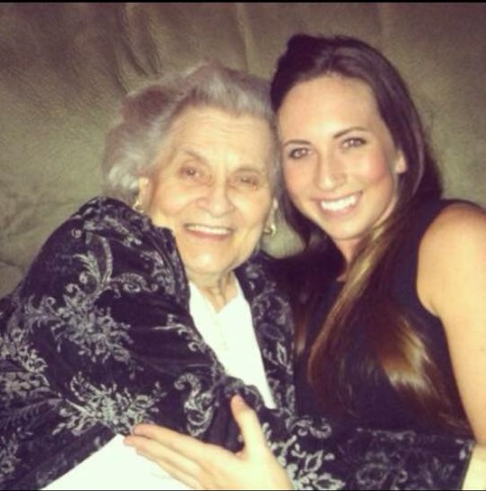 Amy Kirby with her Grandmother