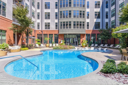 Pool at Camden Gallery Apartments in Charlotte, NC