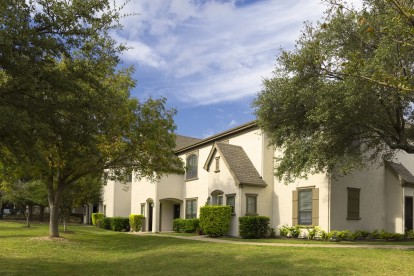 Building exterior with courtyard