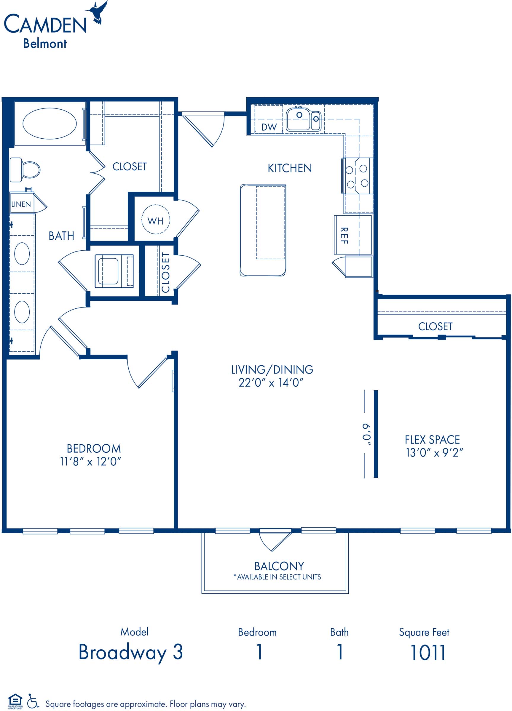 Broadway 3 floor plan