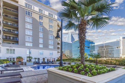 Outdoor pool and courtyard area