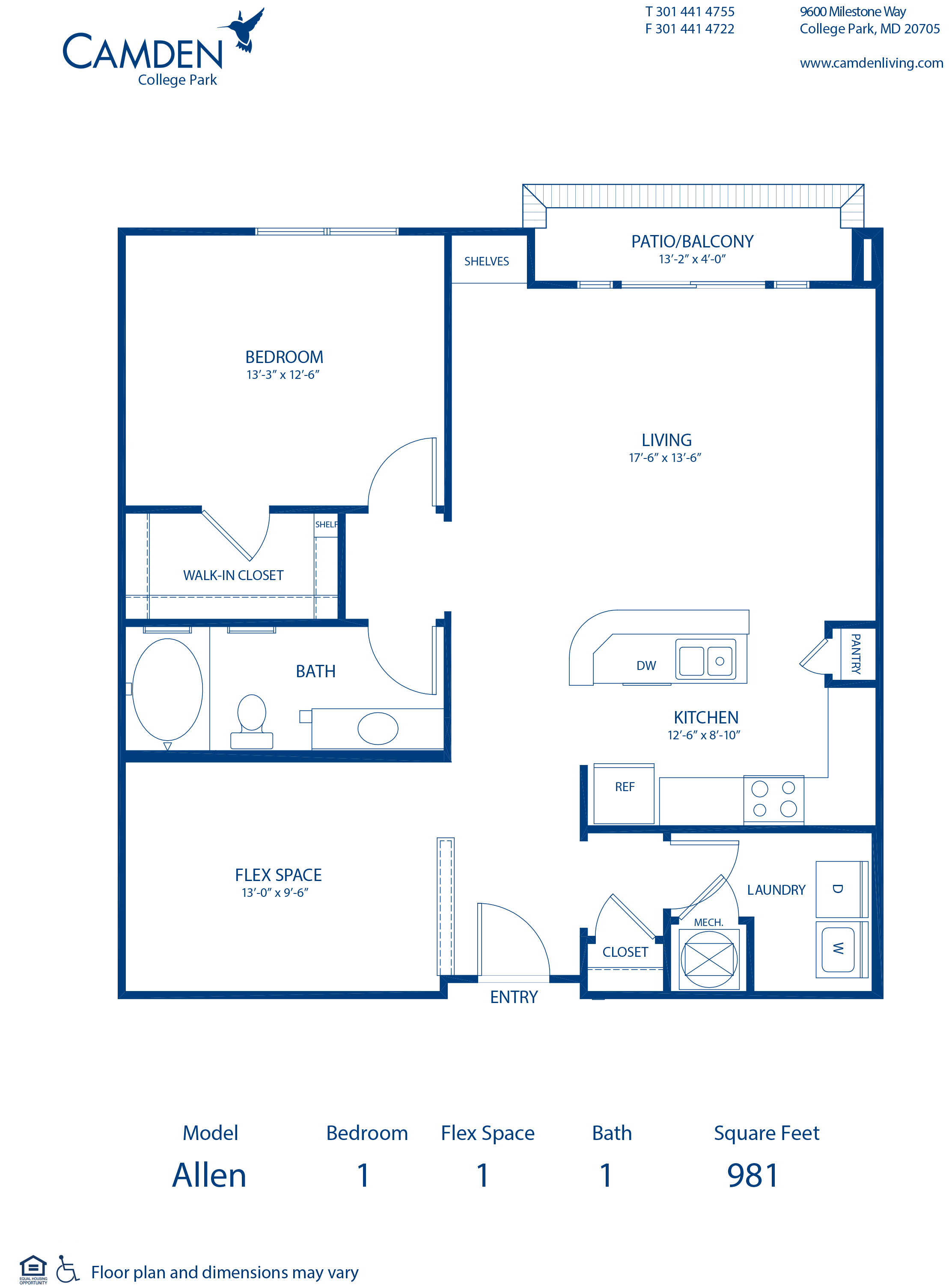 Studio, 1 & 2 Bedroom Apartments in College Park, MD Camden College Park