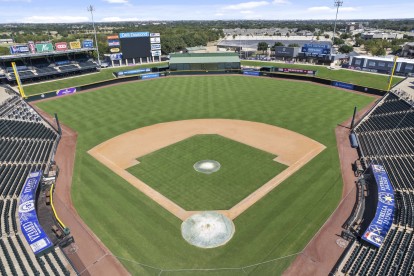 Dell Diamond ballpark near Camden Brushy Creek apartments in Cedar Park, TX