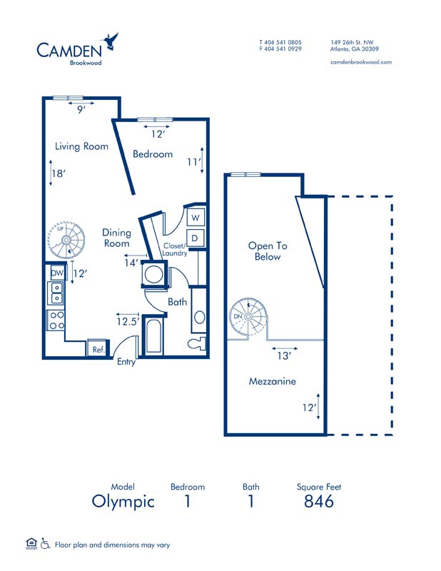 3308, Olympic (Garden) at Camden Brookwood